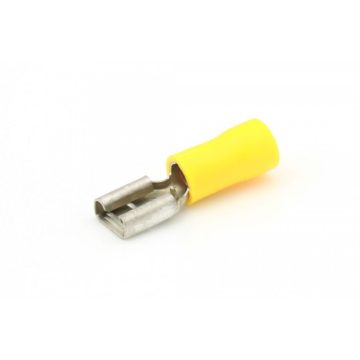 Sárga részben szigetelt saru 2.5-6.0mm² 6.3x0.8mm